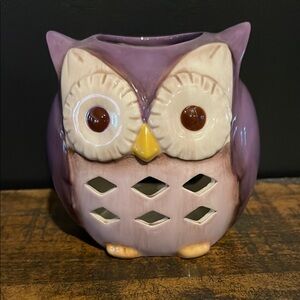Grasslands Road Lavender Owl Candle Holder